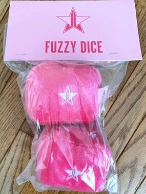 Jeffree Star Pink Fuzzy Dice Limited Edition 2023 NEW in Package